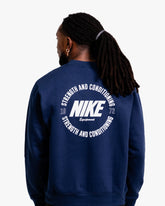 NIKE S&C MEN'S CREWNECK NAVY/WHITE